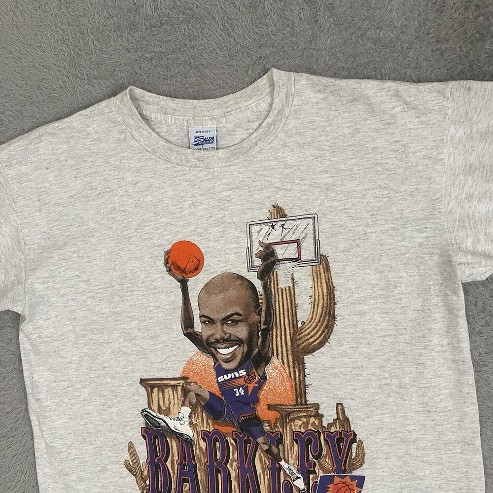 VINTAGE 90s SALEM SPORTSWEAR NBA CHARLES BARKLEY T-SHIRT size L